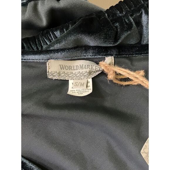 NWT World Market velour one sleeve pullover top - Picture 4 of 9